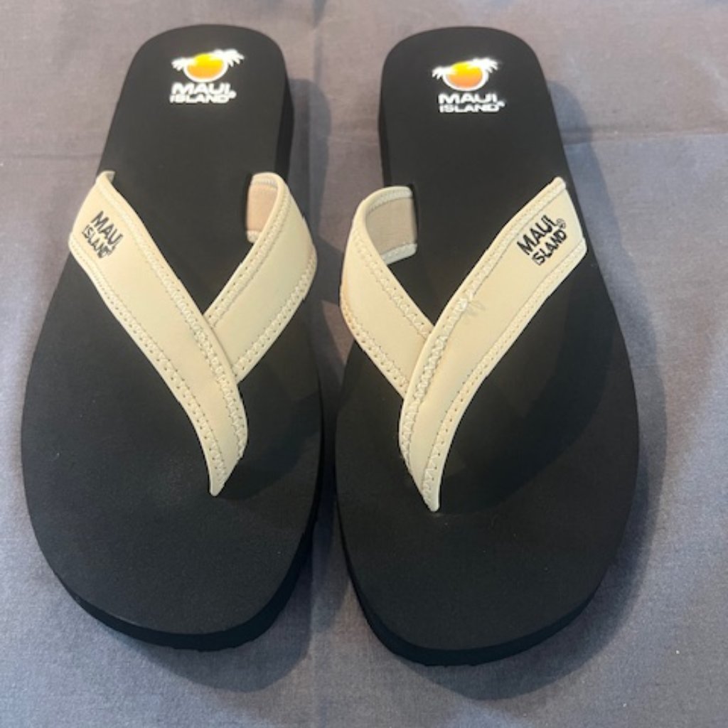 Maui Island Thong Flip-Flops Nalani Model Tropical Design
